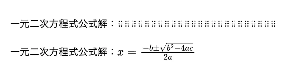 使用Access8Math，複雜的數學式子也可以在明眼字、語音與點字相互轉換